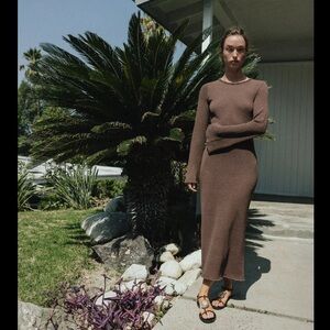 Zara textured long dress